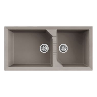 Tarja de dos tinas sobrecubierta l&iacute;nea Tekno 490 en tortora