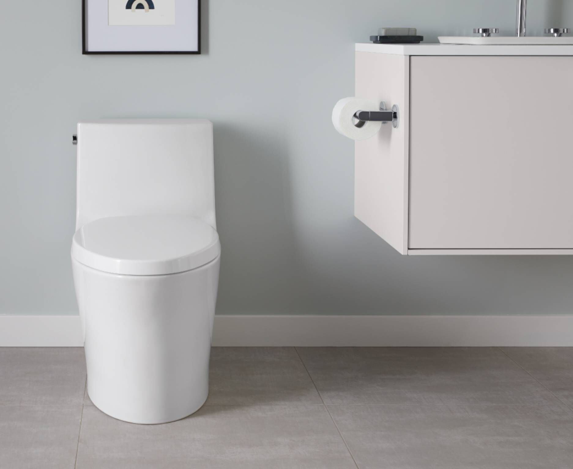 Sanitario de una pieza con descarga doble linea Veil,,hi-res image number null