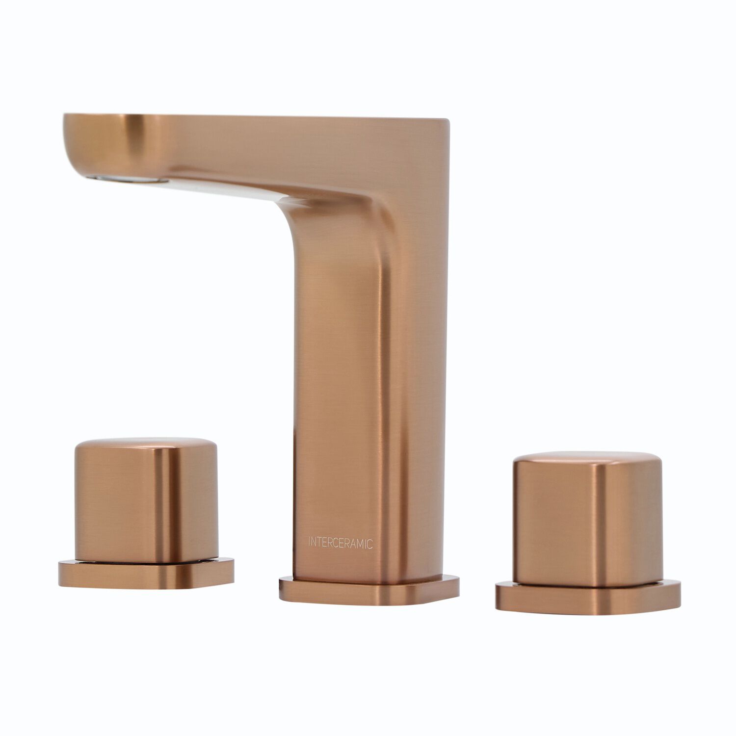 Llave duomando para lavabo l&iacute;nea Duna en bronce,,hi-res image number null