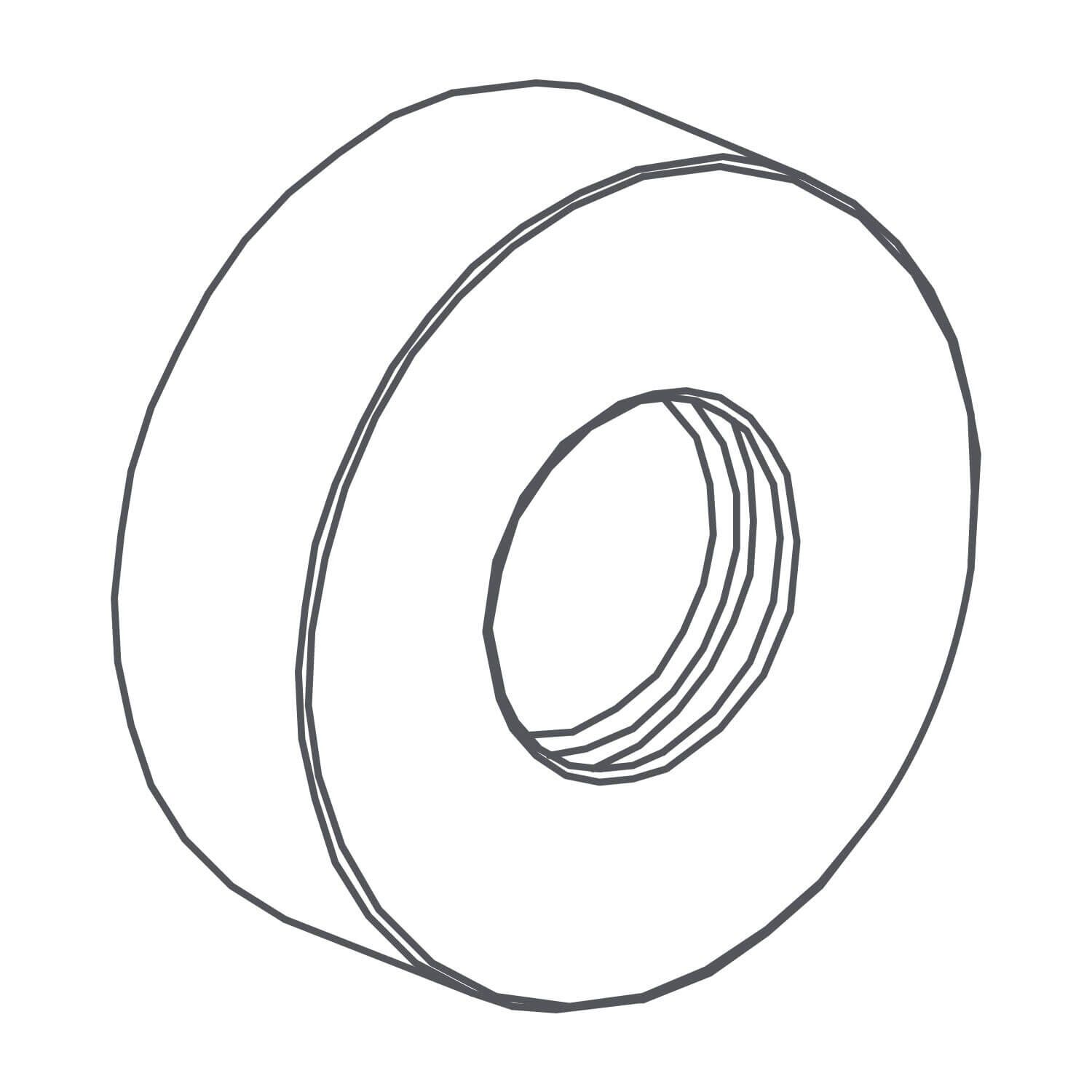 Chapeton ribbon para brazo de regadera unico,,hi-res
