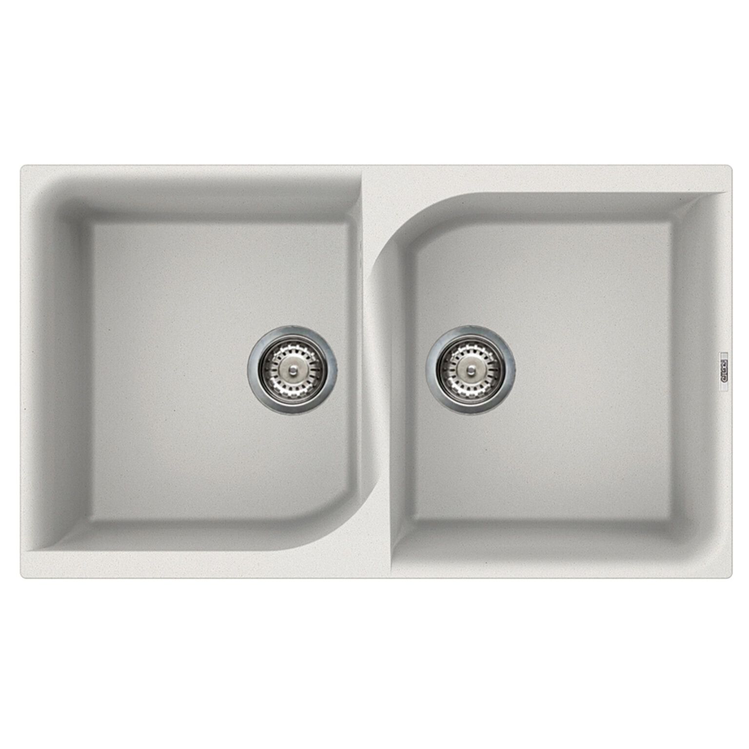 Tarja de dos tinas sobrecubierta l&iacute;nea Ego 450 en titanio,,hi-res image number null