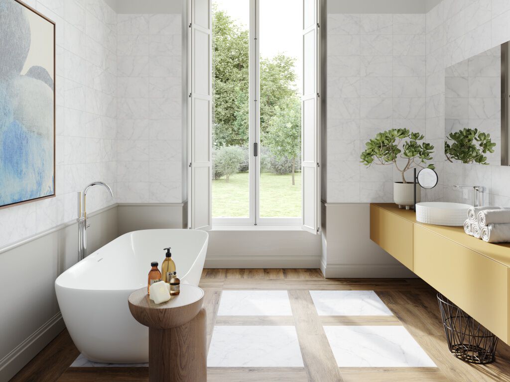 Ba&ntilde;o Novola Beige con Blanco,,hi-res