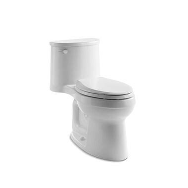 Sanitario de una pieza con descarga sencilla l&iacute;nea Adair en blanco