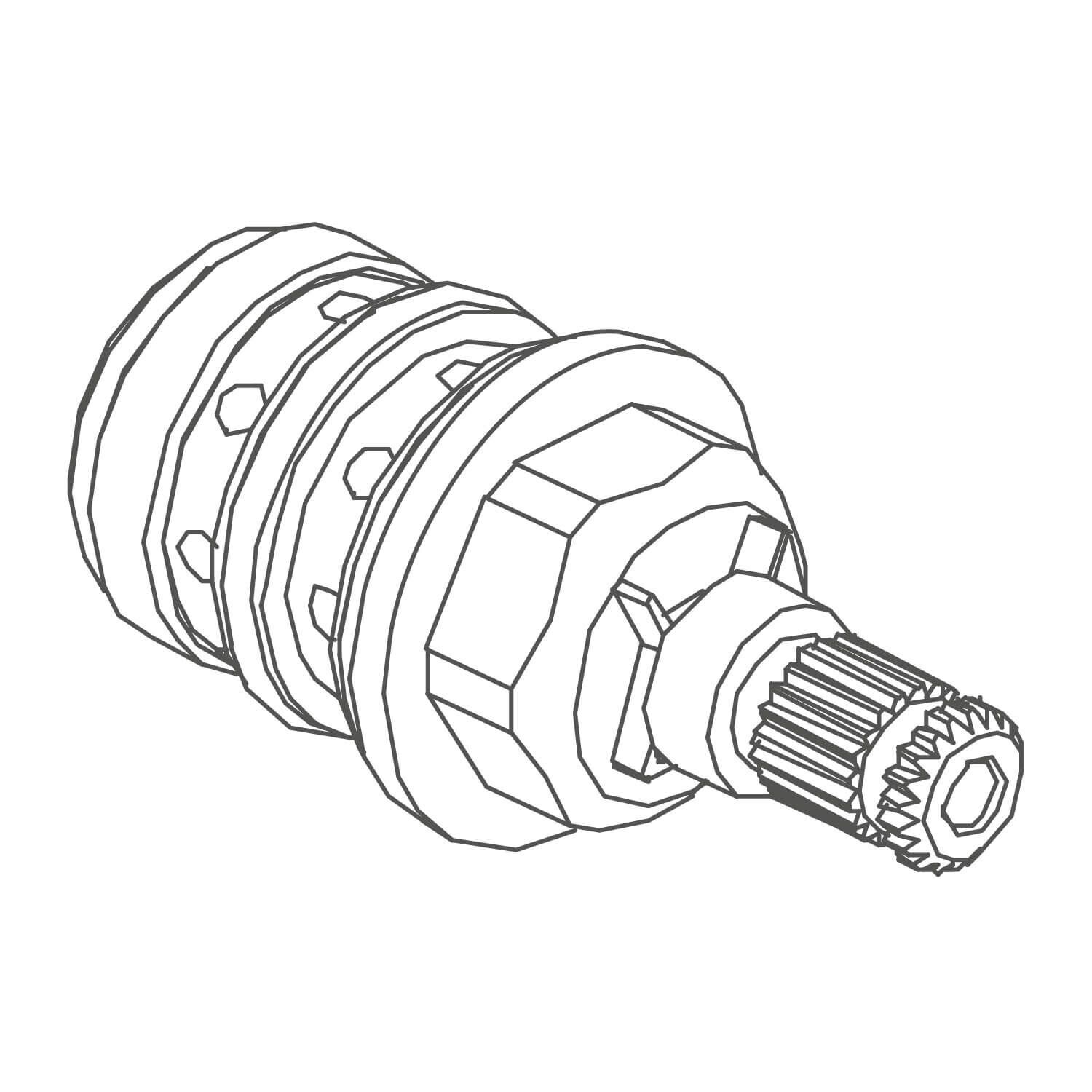 Cartucho desviador weismar para llave de tina unico,,hi-res