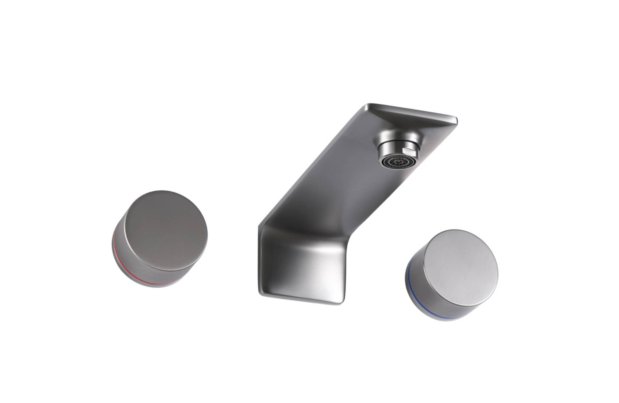 Llave de muro para lavabo l&iacute;nea Weismar en titanio mate,,hi-res image number null