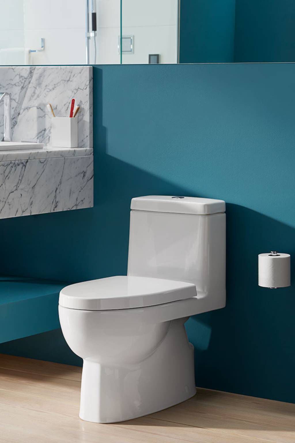 Sanitario una pieza doble descarga l&iacute;nea Reach,,hi-res image number null