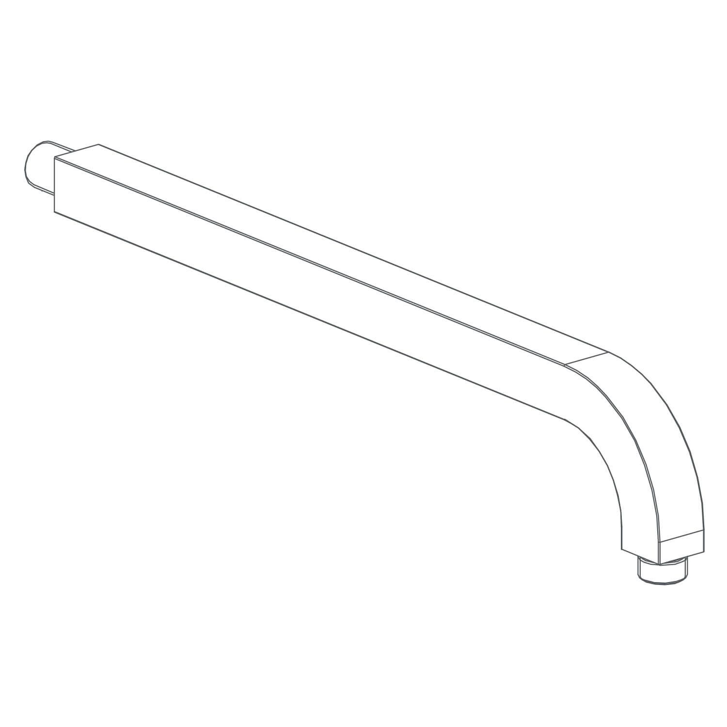 Brazo para regadera de 90 grados l&iacute;nea Dubl&iacute;n&reg; en cromo pulido,,hi-res image number null