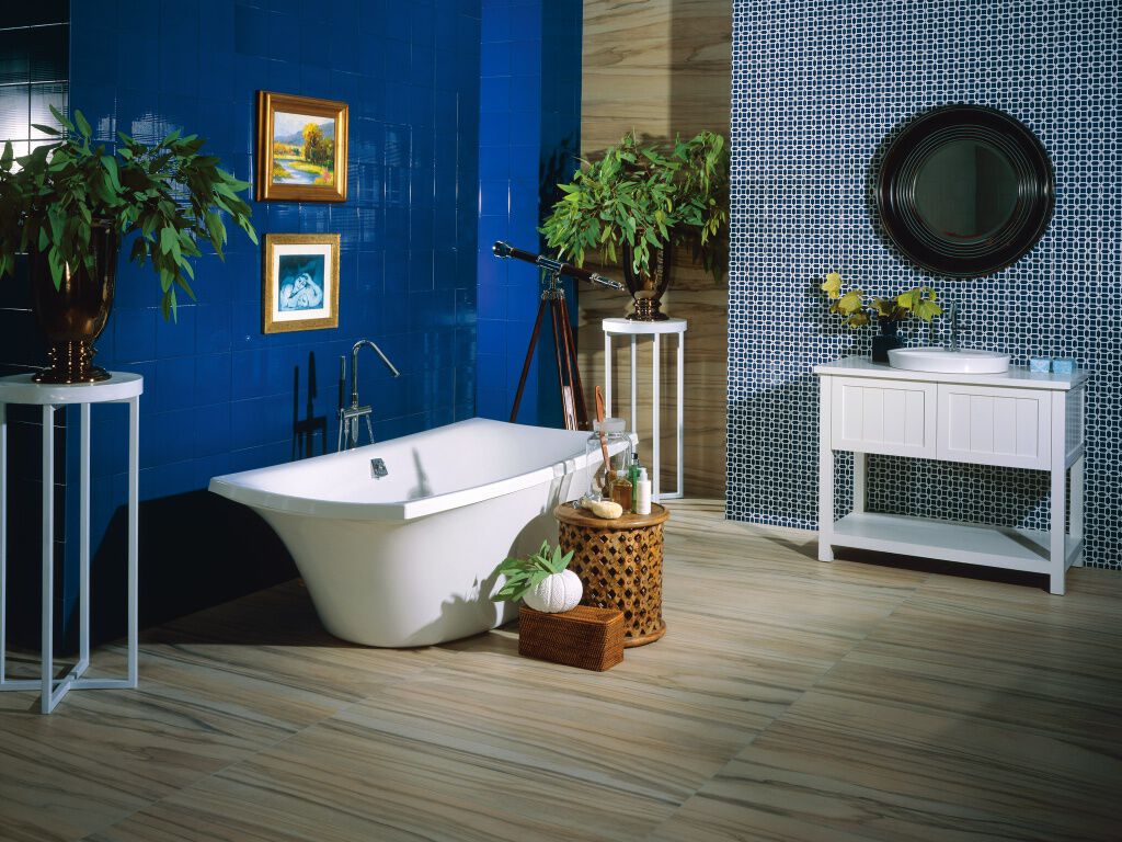 Ba&ntilde;o Dots Azul,,hi-res