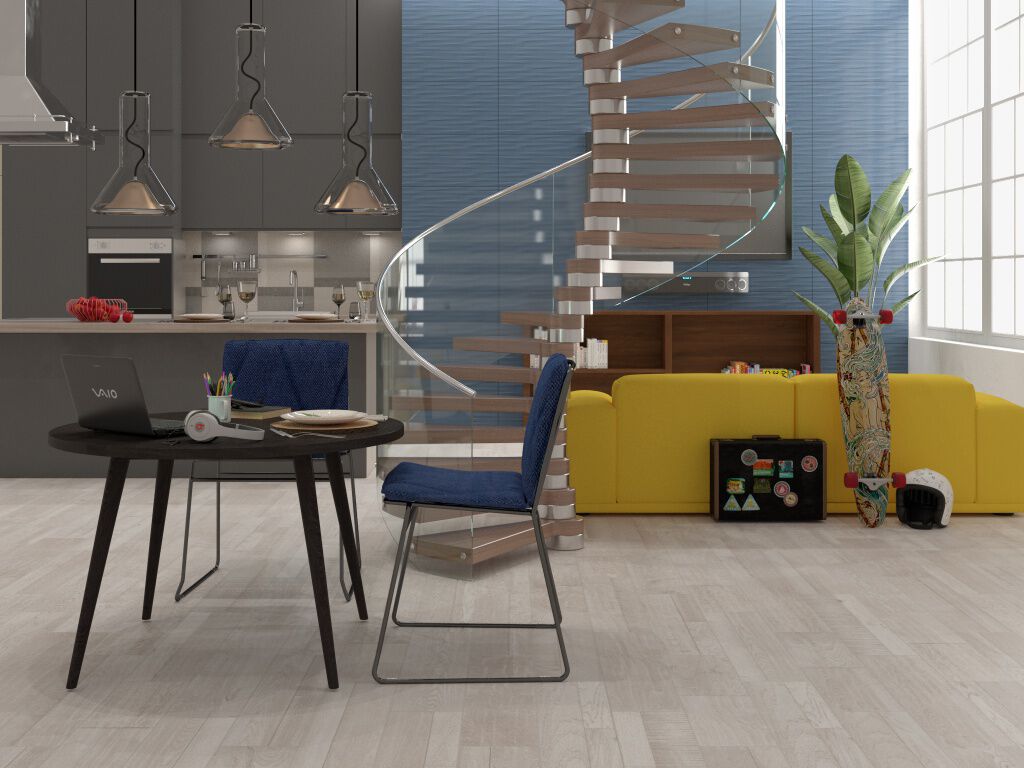 Cocina 3D Wall Azul con Blanco,,hi-res