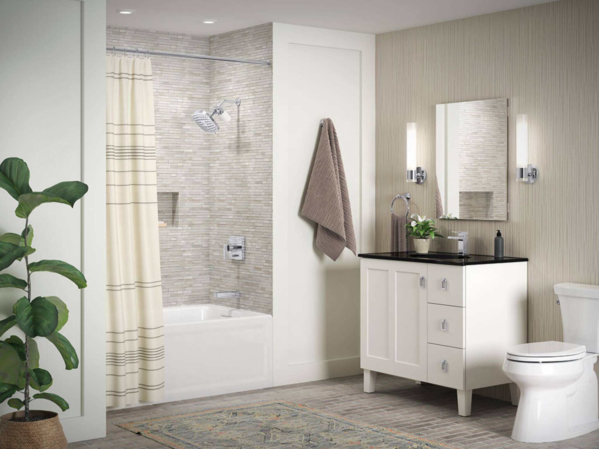 Maneral monomando para regadera l&iacute;nea Honesty en cromo pulido,,hi-res image number null