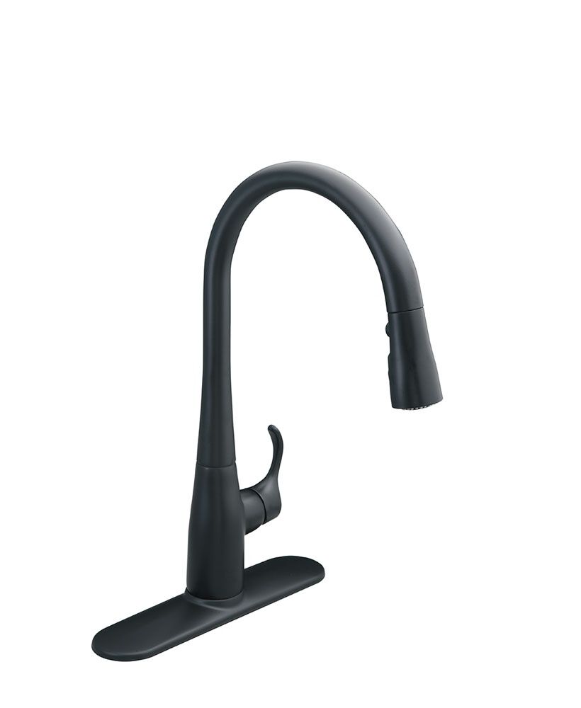 Llave monomando para cocina l&iacute;nea Simplice en negro mate,,hi-res image number null