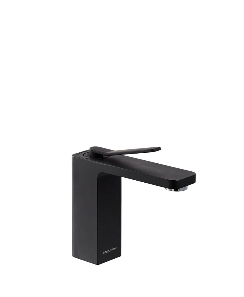 Llave monomando baja para lavabo l&iacute;nea Siena en negro mate,,hi-res image number null