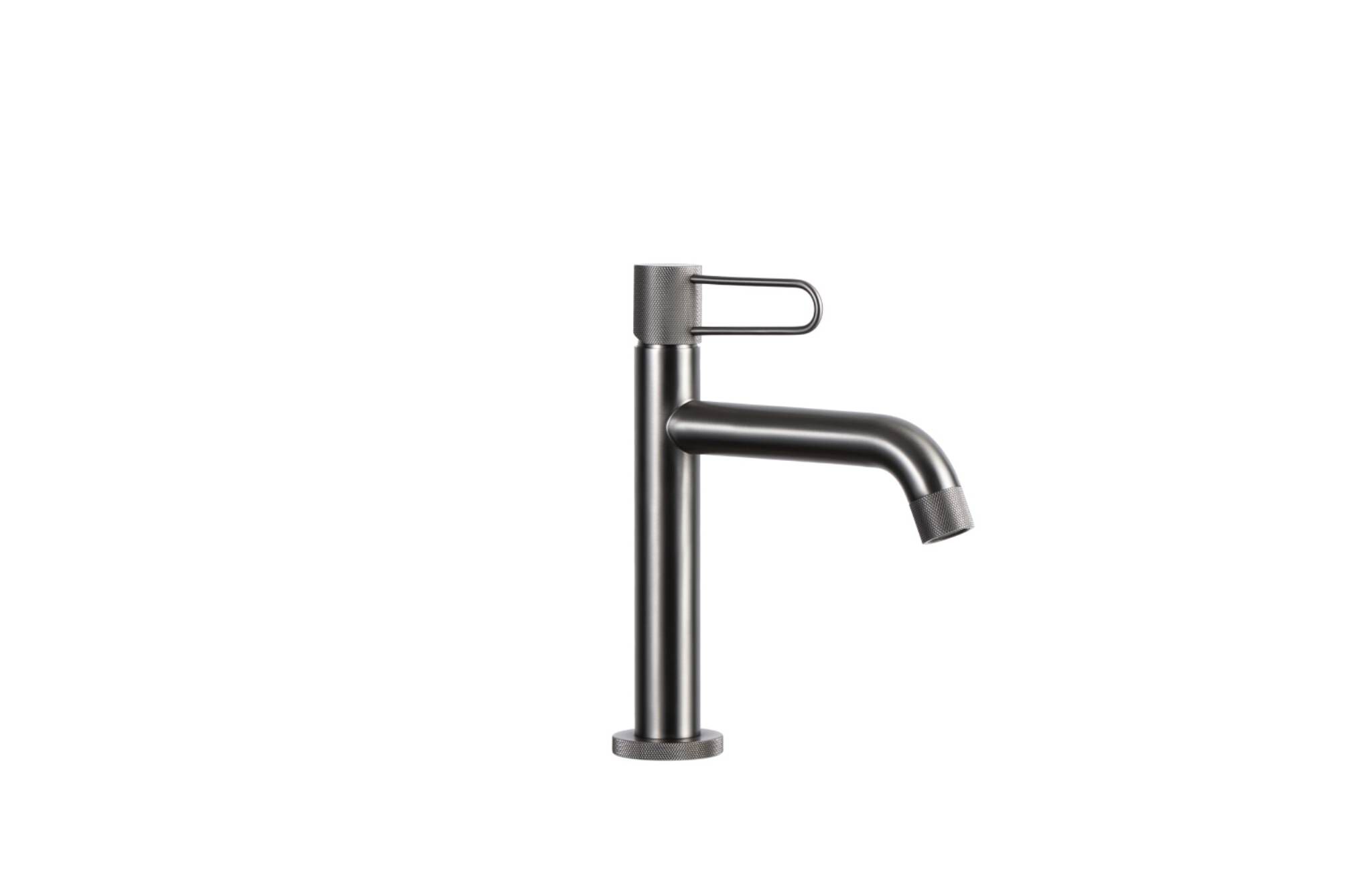 Llave monomando baja para lavabo l&iacute;nea Meyer en titanio mate,,hi-res image number null