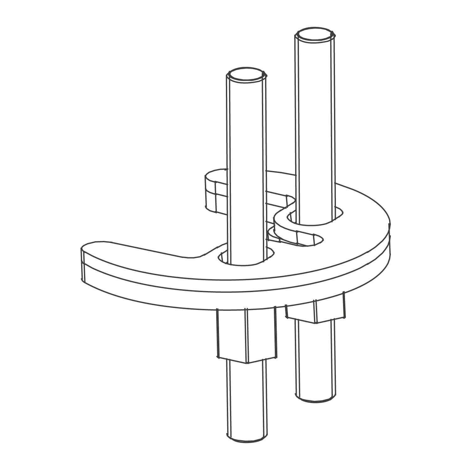 Sistema de fijacion essen para llave monomando weismar y dessau unico,,hi-res