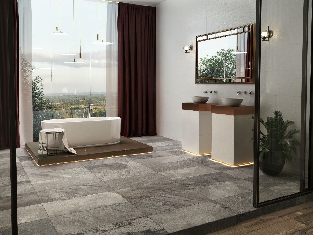 Ba&ntilde;o Emboss Blanco con Gris,,hi-res