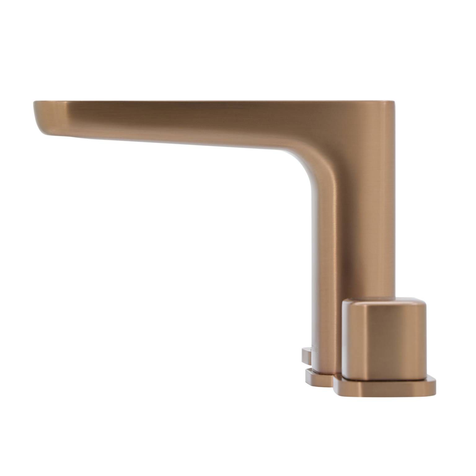 Llave duomando para lavabo l&iacute;nea Duna en bronce,,hi-res image number null