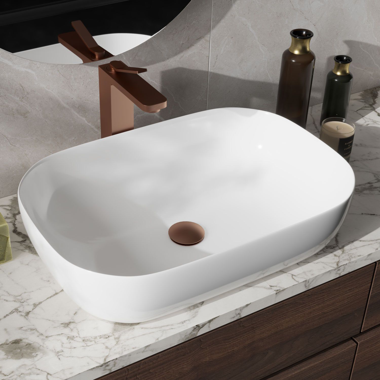 Desague universal de pop up sin rebosadero bronce,,hi-res image number null