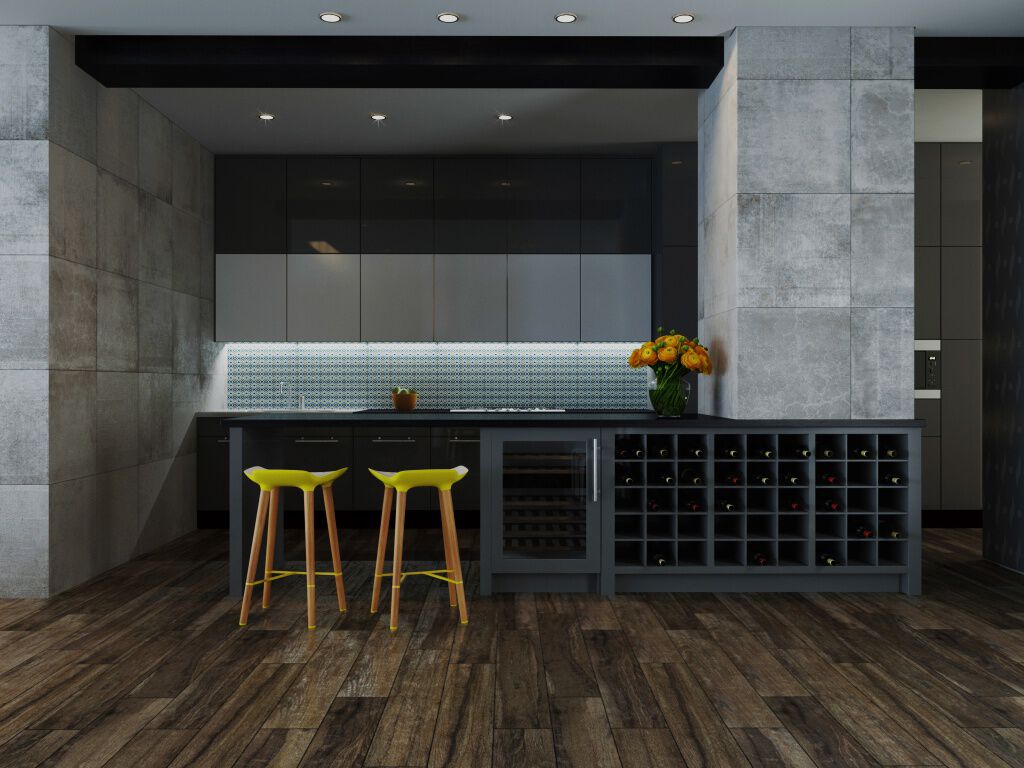 Cocina Amazonia Amarillo, Caf&eacute; y Gris,,hi-res