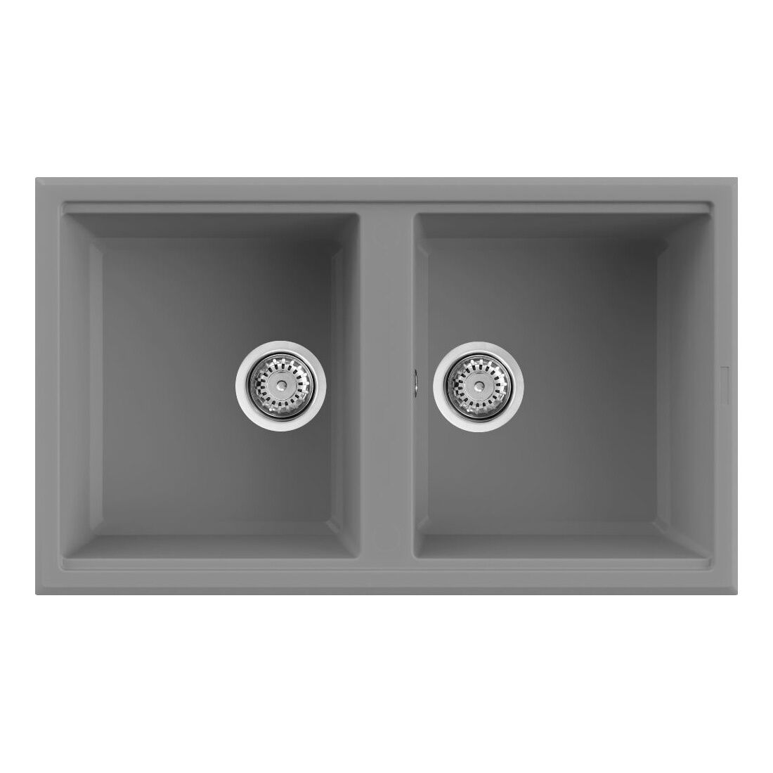 Tarja de dos tinas sobrecubierta l&iacute;nea Square 450 en titanio,,hi-res image number null
