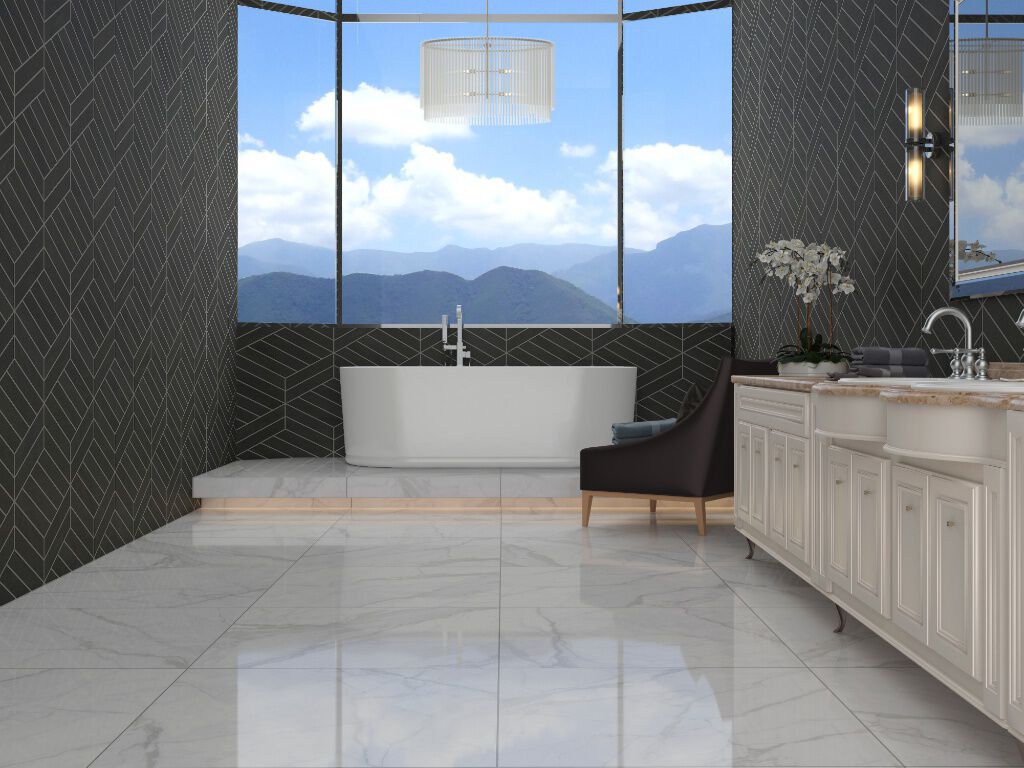 Ba&ntilde;o Infinity Collection Blanco con Gris,,hi-res