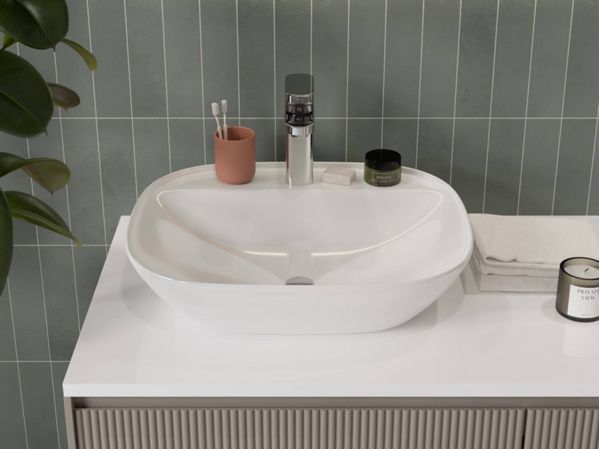 Lavabo de sobrecubierta mediano l&iacute;nea Praga&reg;,,hi-res image number null