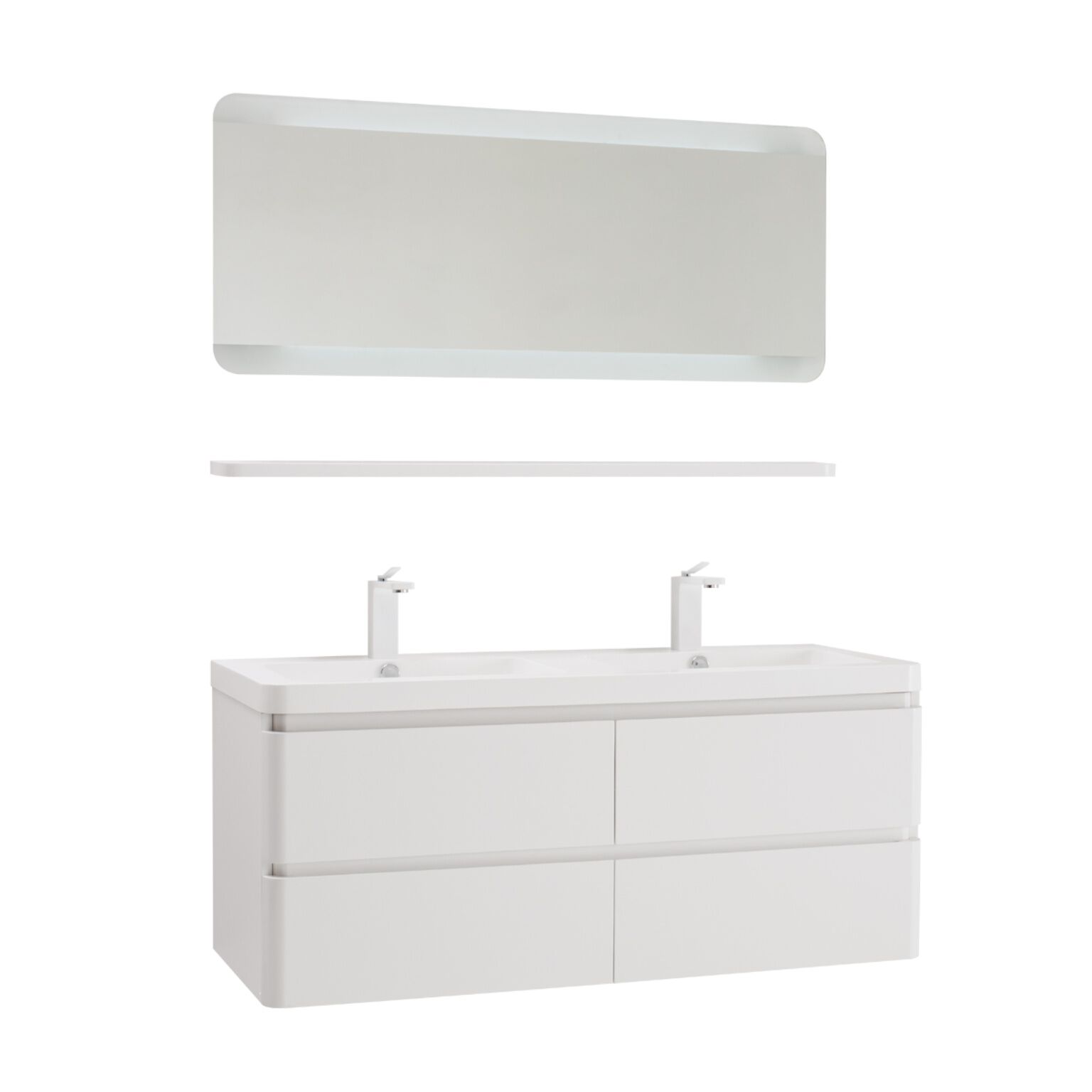 Vanity Montecarlo de 120 x 49 x 53 cm color blanco,,hi-res