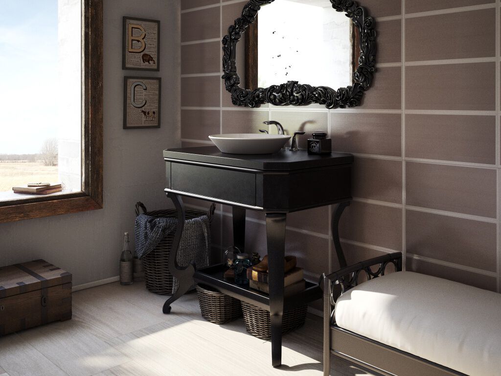 Ba&ntilde;o Amazonia Beige con Blanco,,hi-res