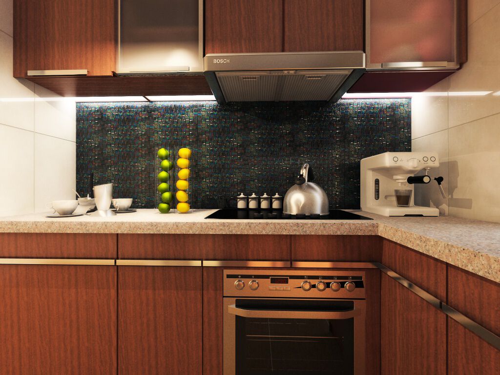 Cocina Interglass Blanco con Negro,,hi-res