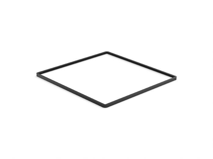 Moldura de regadera de techo tipo panel l&iacute;nea Real Rain en negro mate,,hi-res image number null