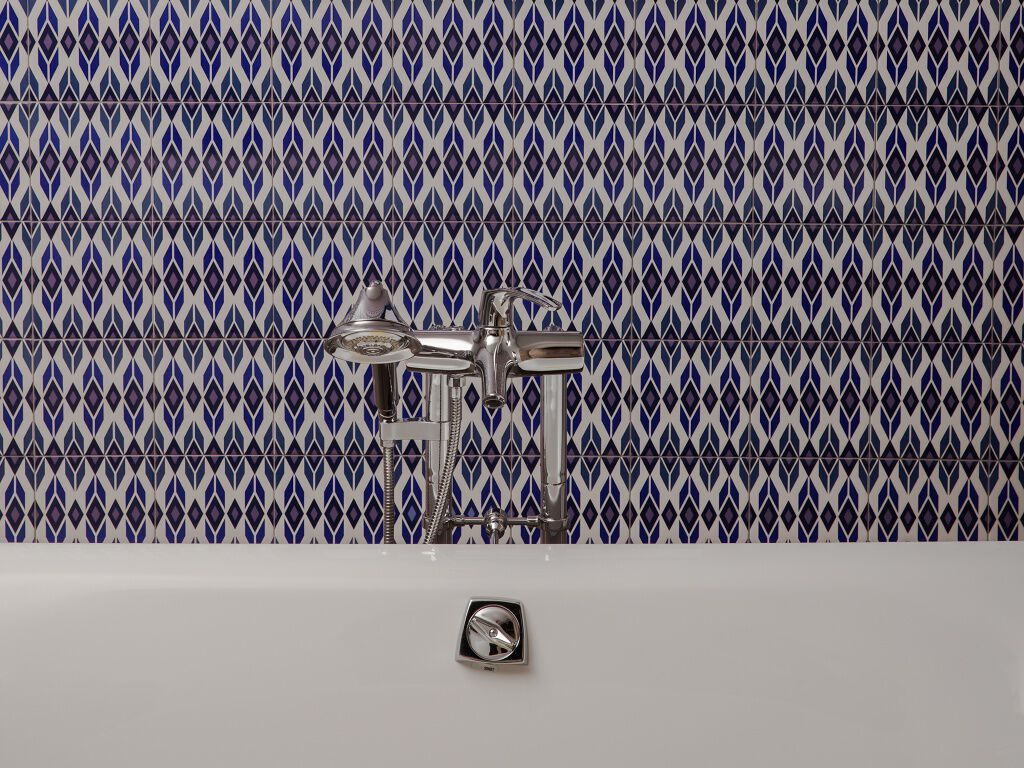 Ba&ntilde;o Dots Azul,,hi-res