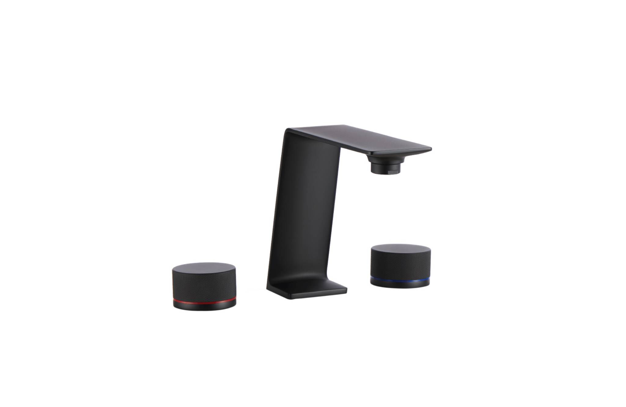 Llave duomando para lavabo l&iacute;nea Weismar en negro mate,,hi-res image number null