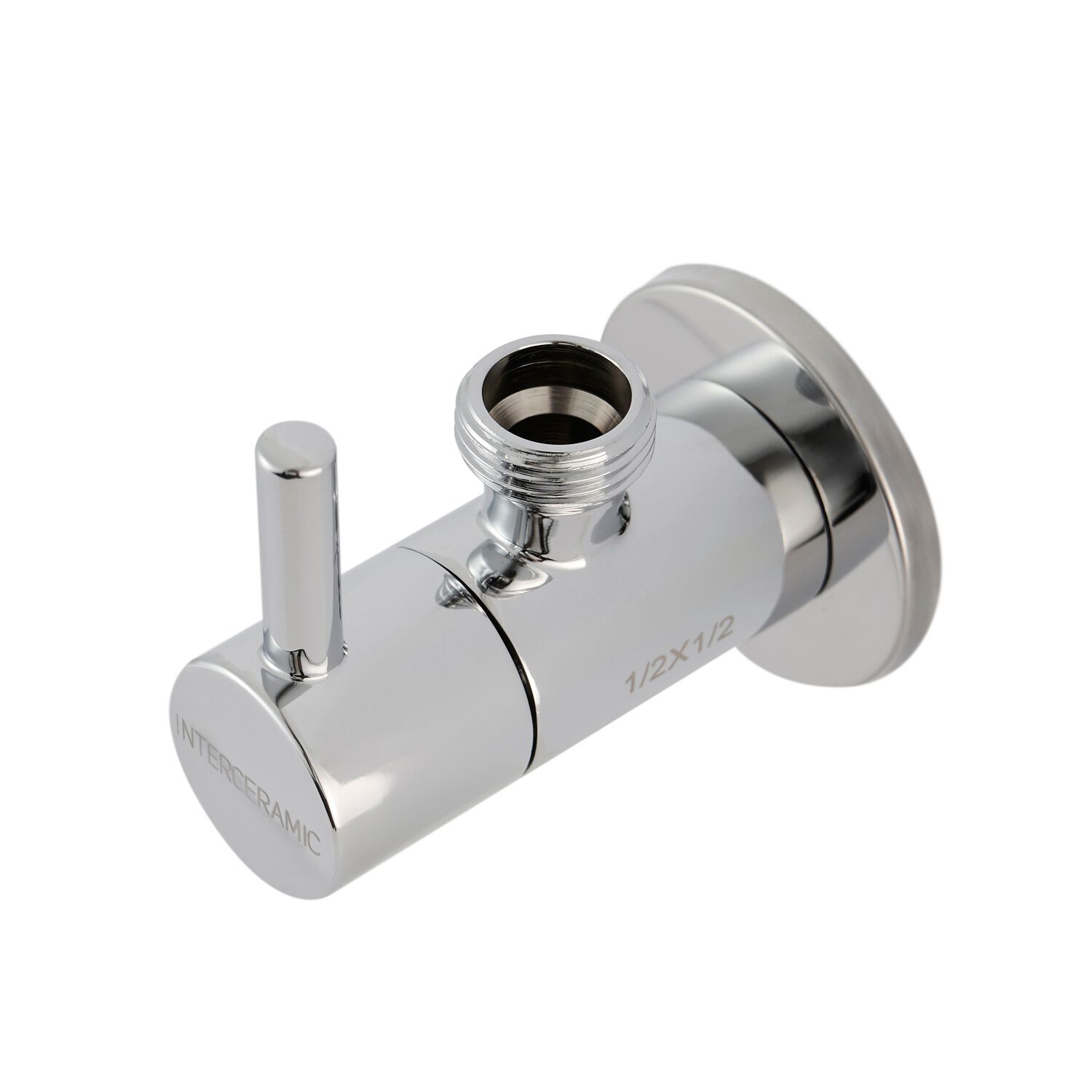 Llave Universal De Control Angular 1/2 A 1/2 De Pulgada En Cromo Pulido,,hi-res image number null