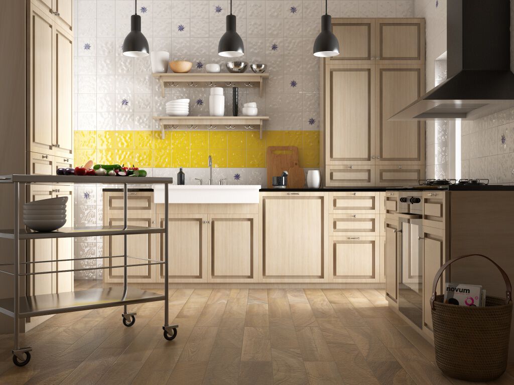 Cocina Norway Amarillo, Azul y Blanco,,hi-res