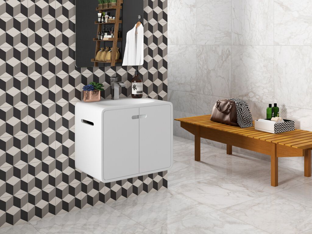 Ba&ntilde;o Serendipia Blanco con Negro,,hi-res