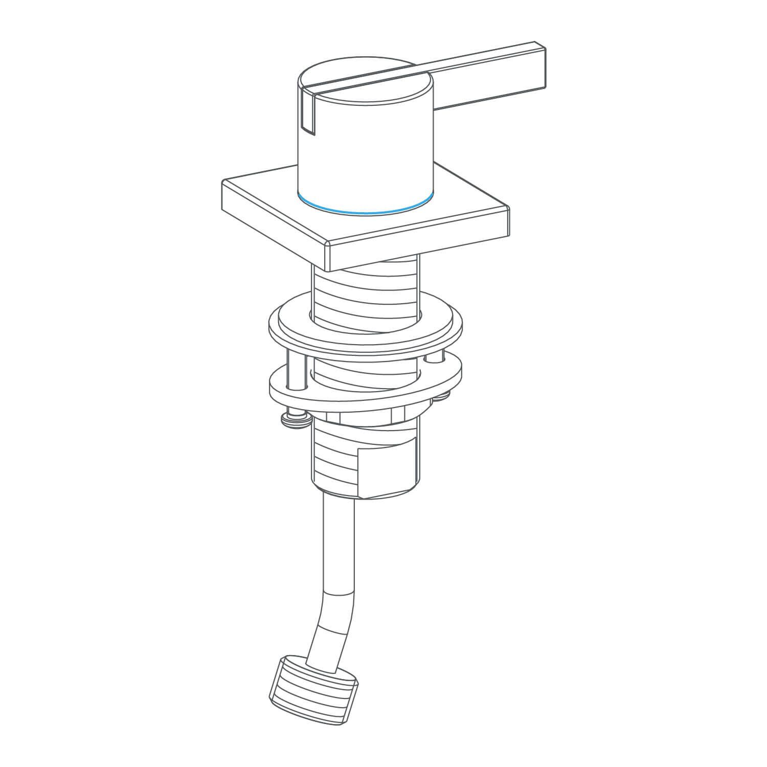 Maneral munich fria con valvula cartucho y kit para llave duomando unico,,hi-res image number null