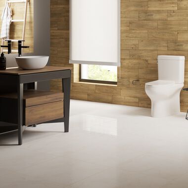Ba&ntilde;o Solaris Blanco con Caf&eacute;