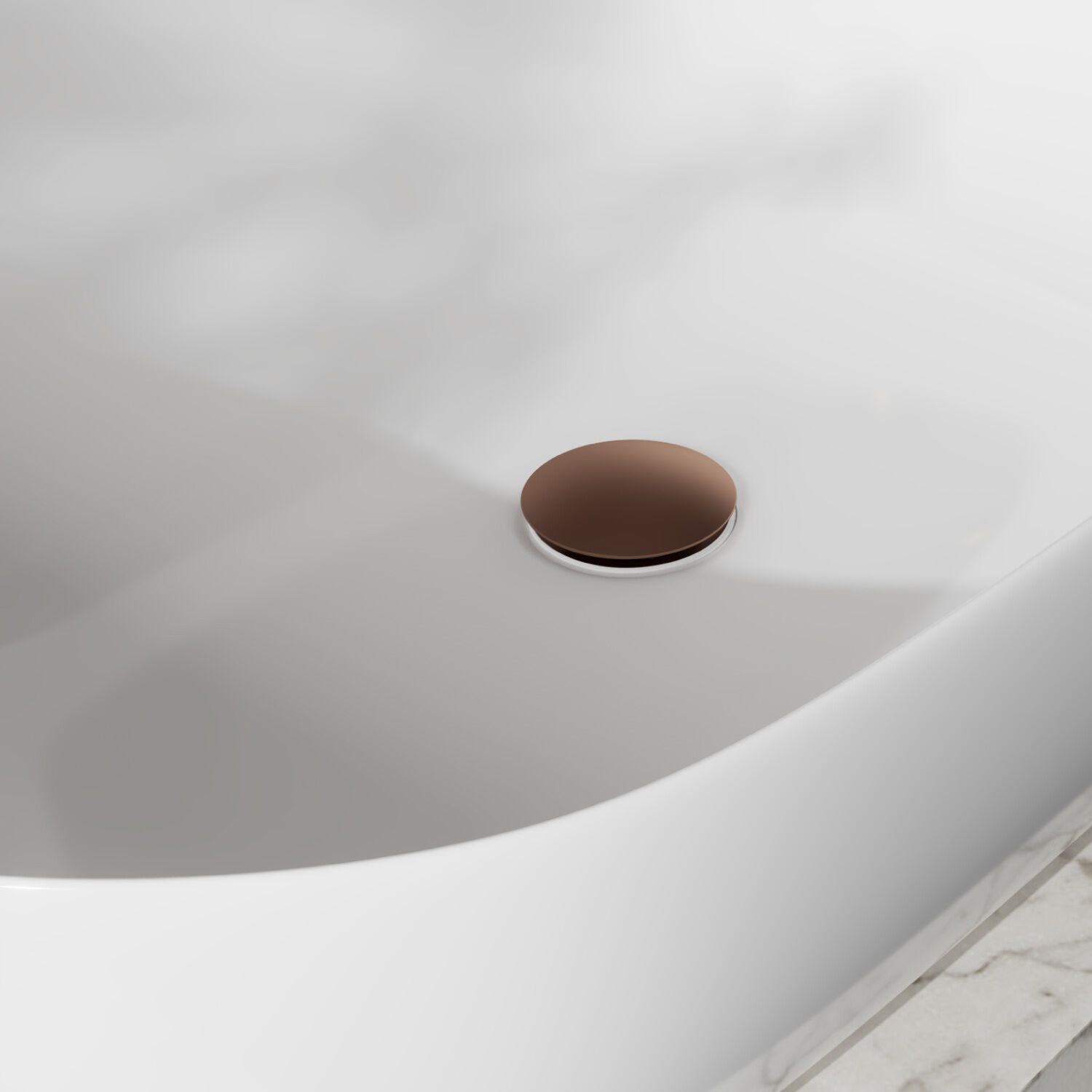 Desague universal de pop up con rebosadero para lavabo bronce,,hi-res image number null