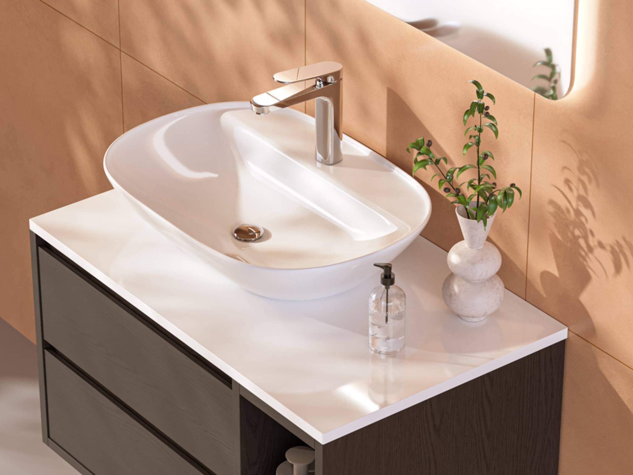 Lavabo de sobrecubierta grande l&iacute;nea Praga&reg;,,hi-res image number null