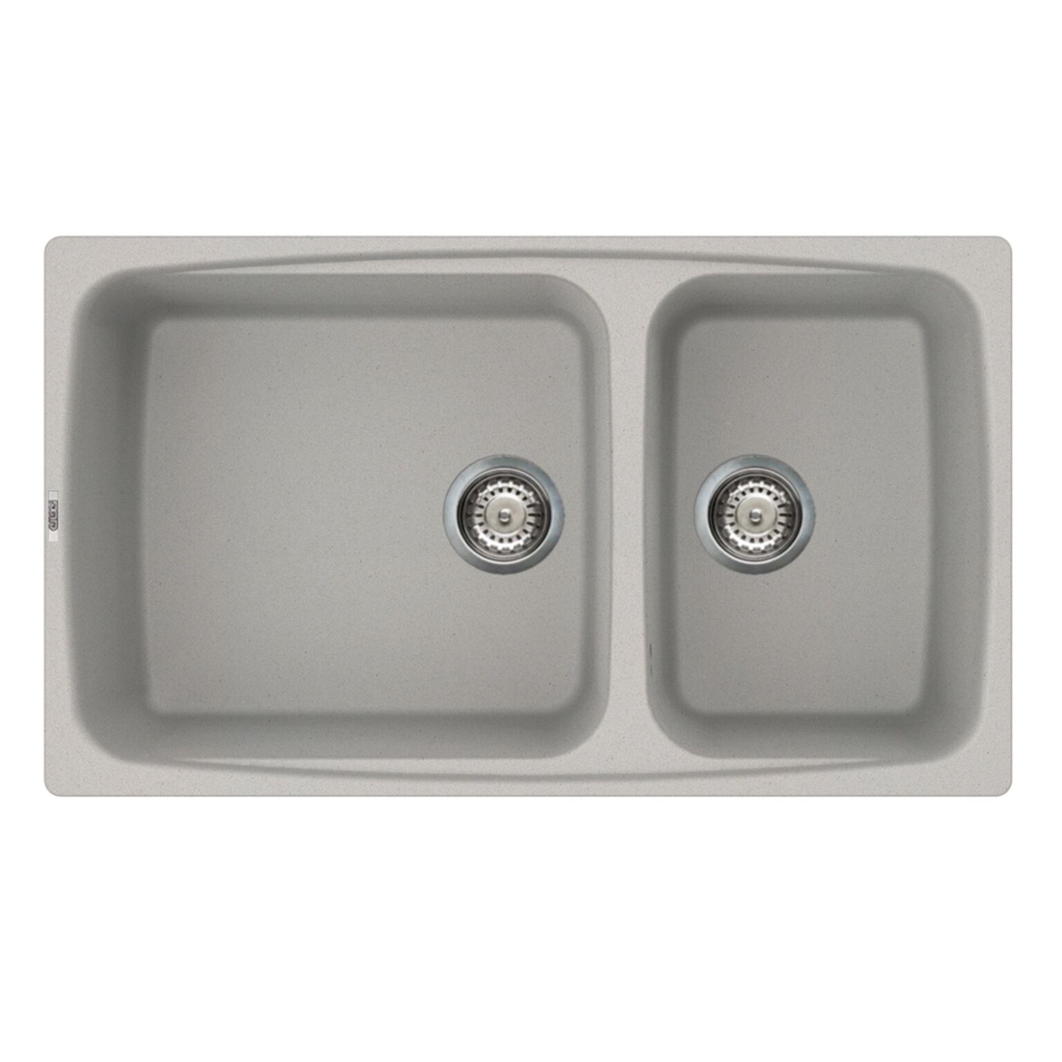 Tarja de dos tinas sobrecubierta l&iacute;nea Fox 450 en aluminio,,hi-res image number null