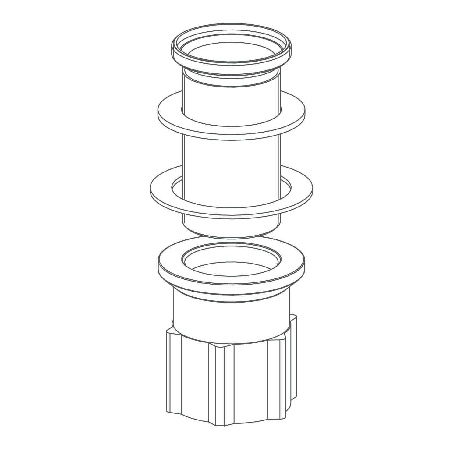Sistema de fijacion ribbon para llave monomando unico,,hi-res image number null