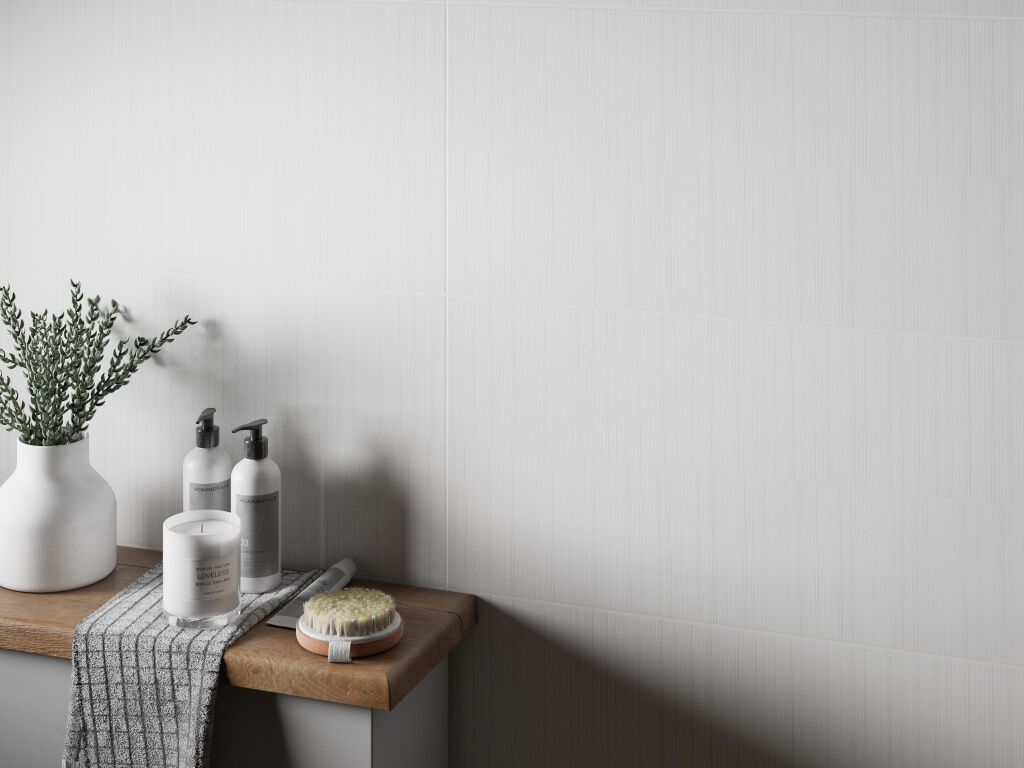 Ba&ntilde;o 3D Wall Blanco,,hi-res