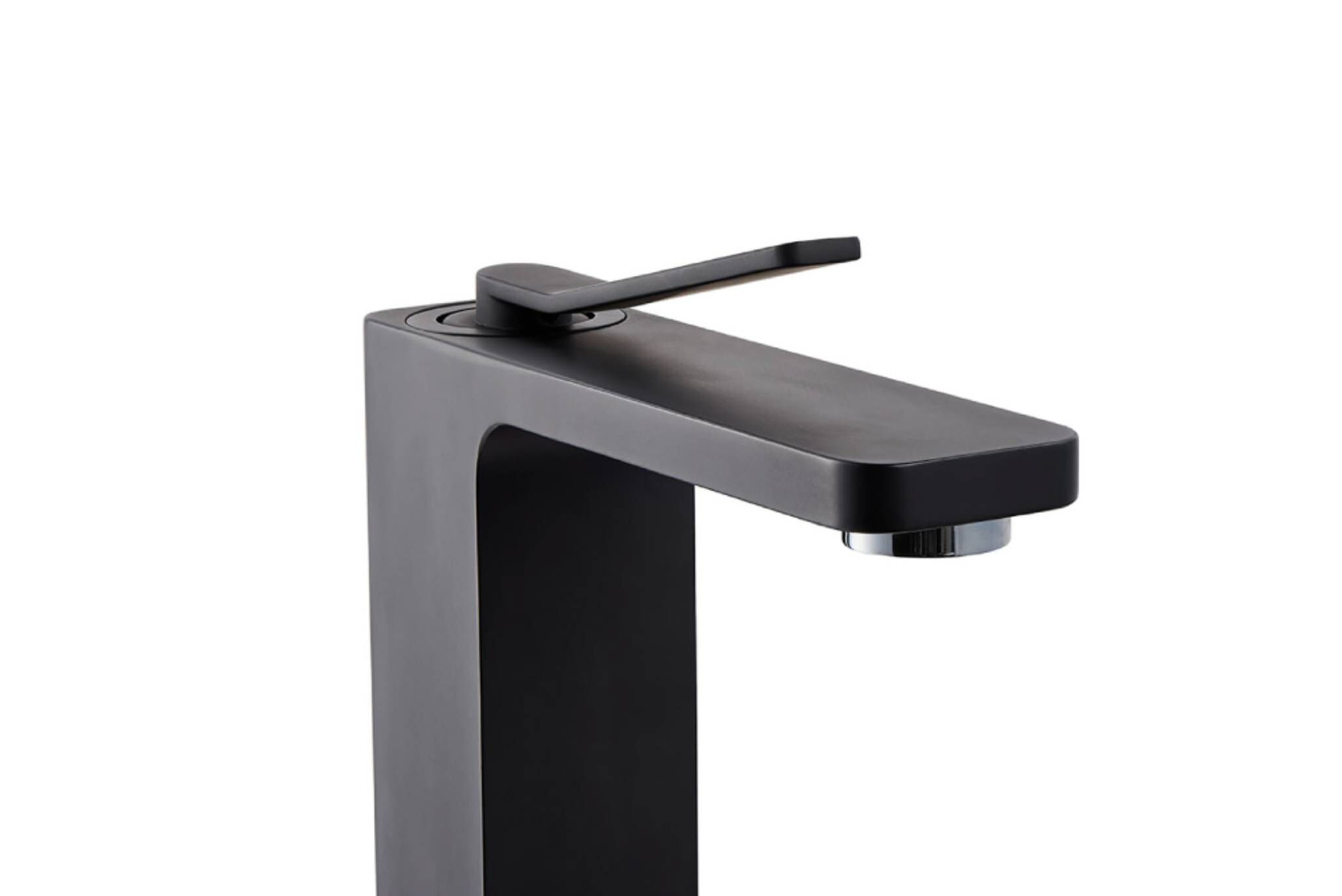 Llave monomando alta para lavabo l&iacute;nea Siena en negro mate,,hi-res image number null