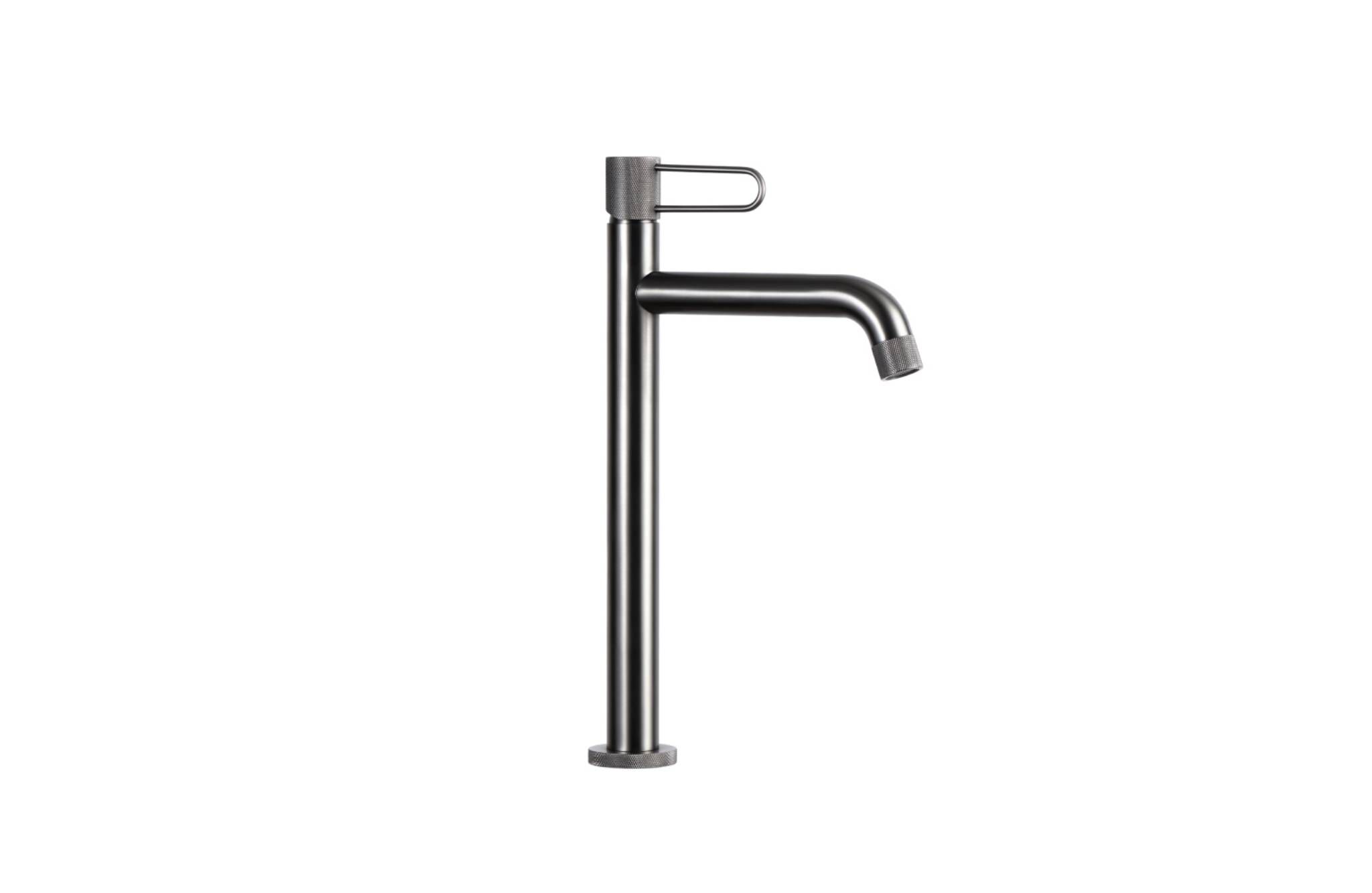 Llave monomando alta para lavabo l&iacute;nea Meyer en titanio mate,,hi-res image number null